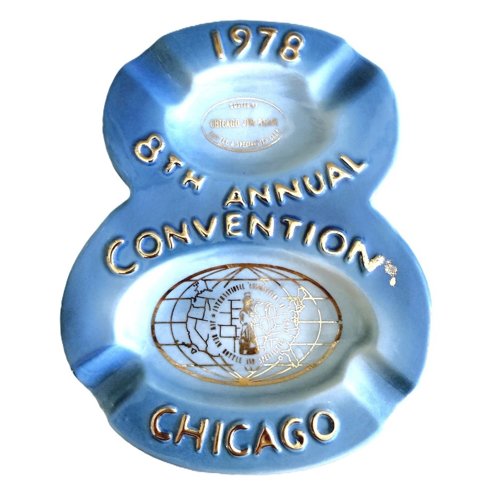 1978 Jim Beam 8th Convention Ashtray Chicago Regal China Vintage Collector Piece